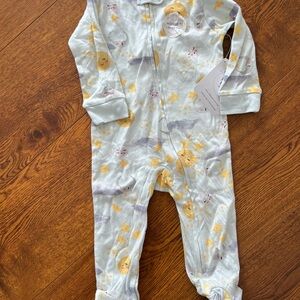 Burt’s Bees Baby One Piece Footie Pajamas - sun & moon